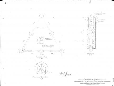 foundation plans for lighthouse