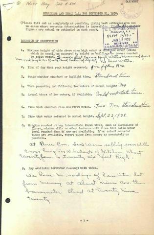 first page of the report