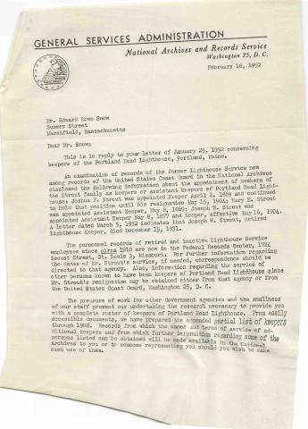 first page of the letter