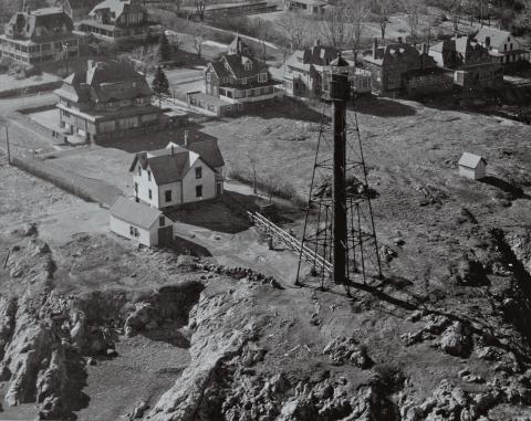 aerial of the station