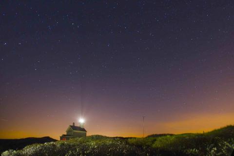 nighttime at the lighthouse