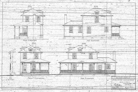 elevation of cottage