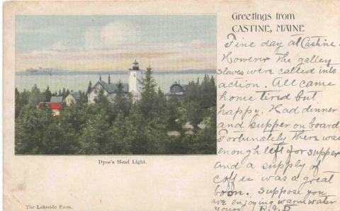 Dice Head postcard
