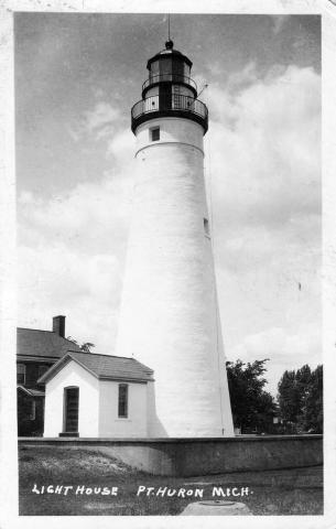 black and white photo postcard