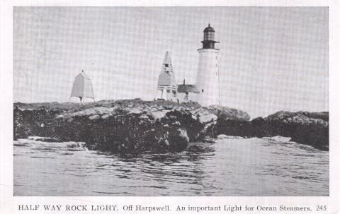Halfway Rock - Postcard