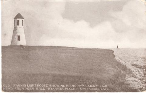 two lights in one postcard photo