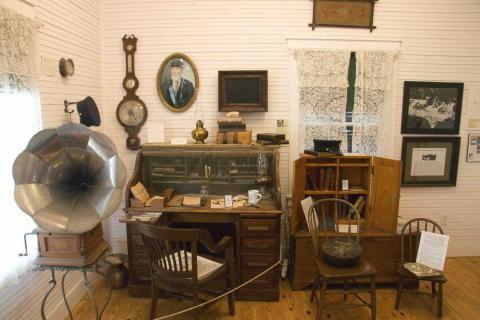 desk of office