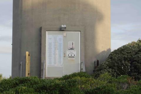 entry door to tower