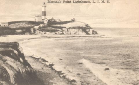 sepia card of station