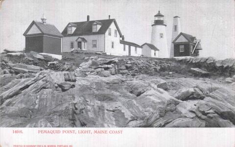 Pemaquid Point postcard