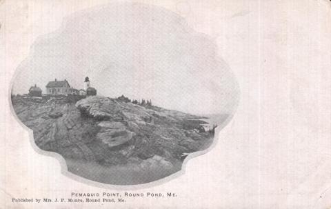 Pemaquid Point postcard