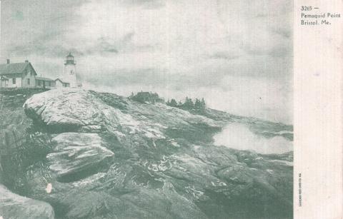 Pemaquid Point postcard