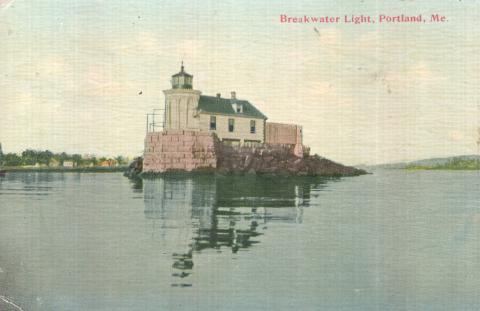 Portland Breakwater postcard