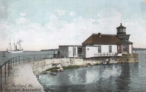Portland Breakwater postcard