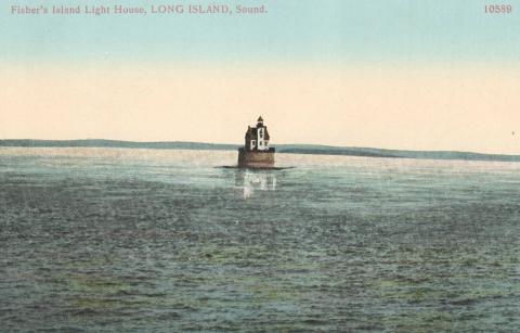 lighthouse in the far distance