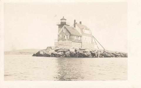 Rockland Breakwater postcard
