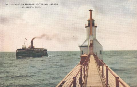 St. Joseph Pier, Mi 1907-1914 HEC (01)