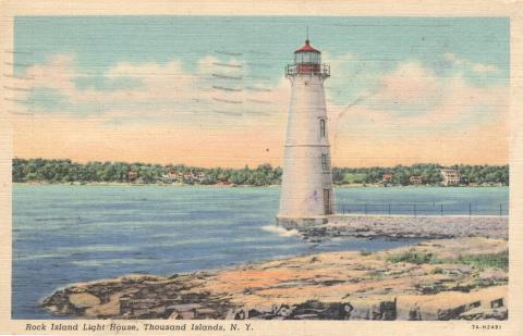 Sunken Rock NY postcard | USLHS Digital Archive
