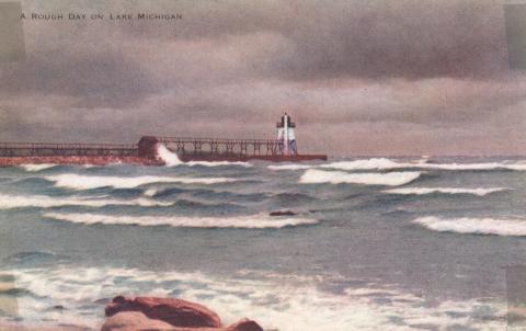 color illustrated postcard