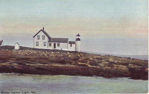 Winter Harbor postcard
