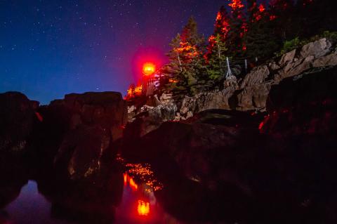 light reflects off water