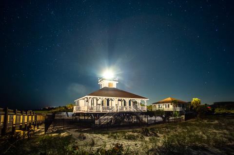 lighthouse and dwelling