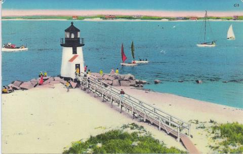 color illustrated postcard
