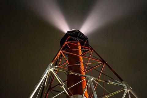 looking up the lighthouse