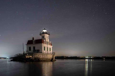 nighttime at the lighthouse
