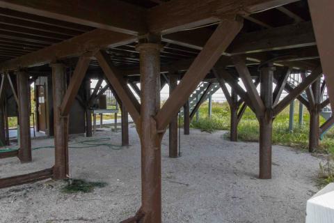 lighthouse pilings