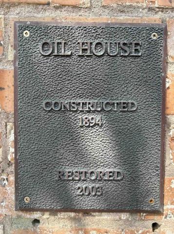 oil house sign
