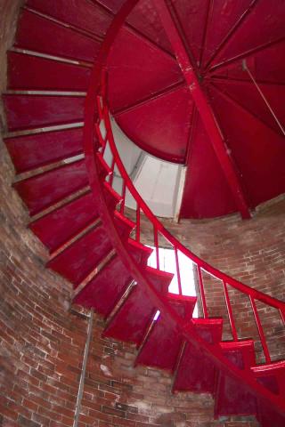 stairway in lighthouse tower