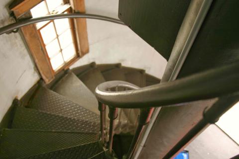 interior tower stairway