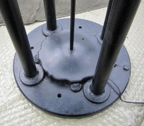 base of the pedestal for lens