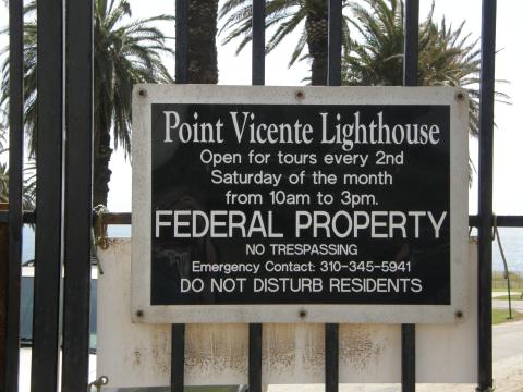 Interpretive Sign: Point Vicente, CA | USLHS Digital Archive