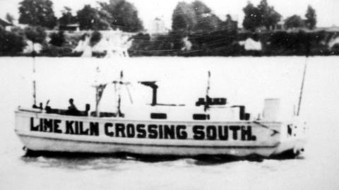 light vessel at anchor on site
