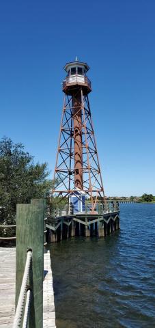 faux skeletal lighthouse