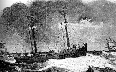 drawing of lightship