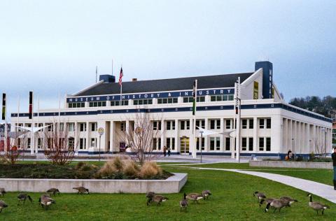 MOHAI Armory building at Lake Union Park west side Wikimedia Commons