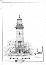 front elevation of lighthouse