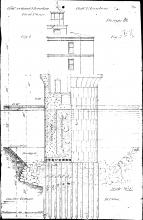 1/2 sectional elevation of tower