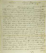 first page of the letter