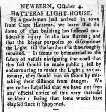 newspaper clipping about ship wrecks