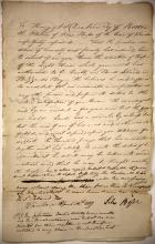first page of the correspondence