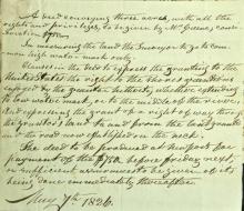 first page of the correspondence