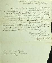 first page of the correspondence