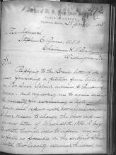 first page of the letter