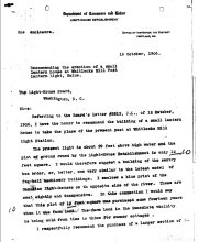 first page of the letter