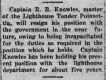 newspaper clipping about tender captain