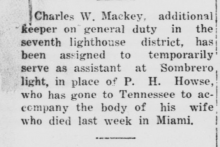 newspaper clipping about keeper 